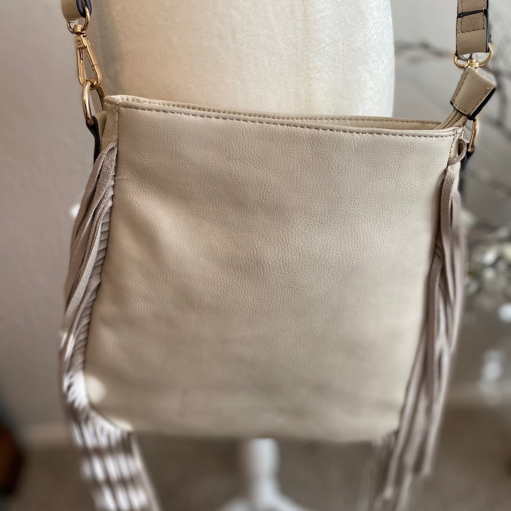 Fringed crossbody